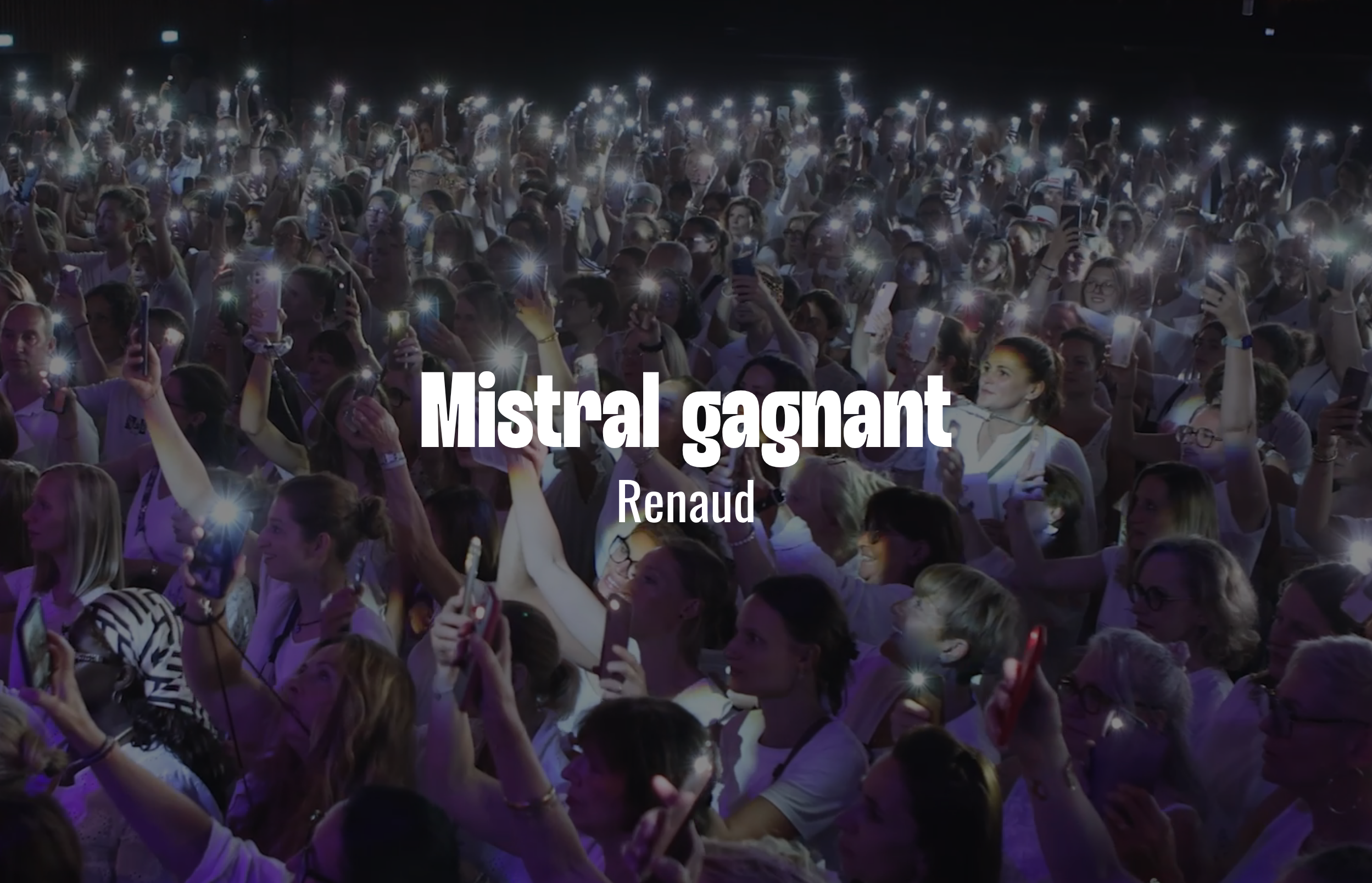 Charger la vidéo: Mistral gagnant de Renaud